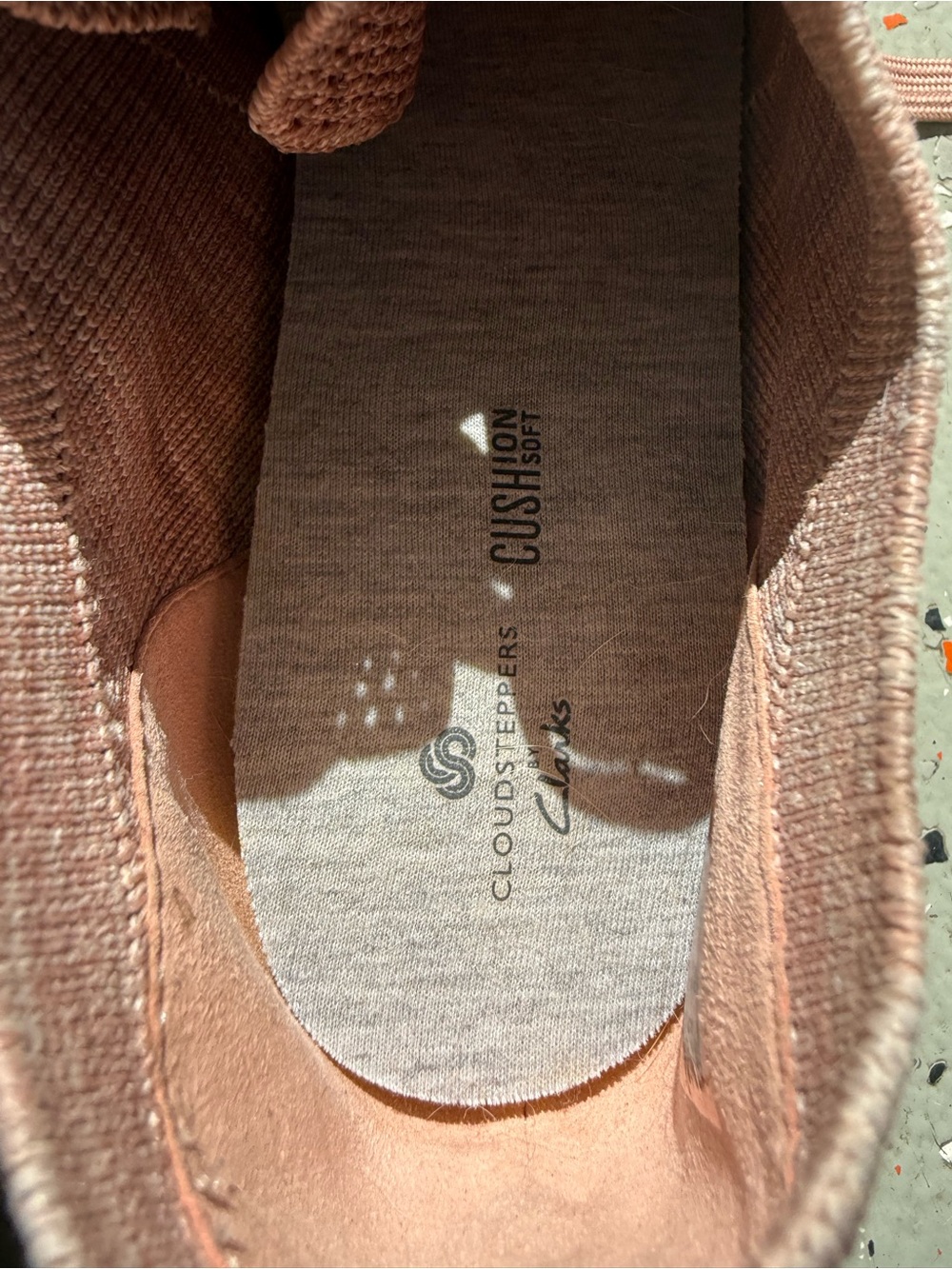 Clarks Women’s Blush Pink Slip-On Loafers - Picture 5 of 5